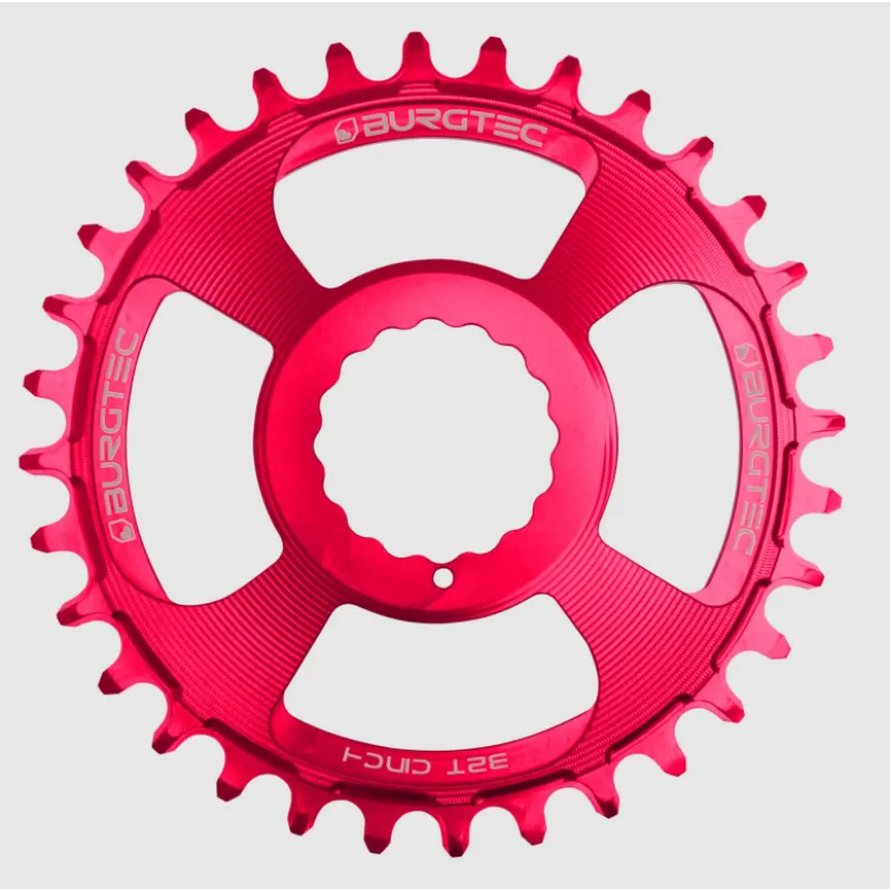 Ofertă de sezon Pinion față pentru bicicletă BURGTEC Cinch Thick Thin Chainring ­32T­ Toxic Barbie